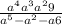  \frac{a {}^{4} + a {}^{3} +a {}^{2} + 9 }{a {}^{5} - {a}^{2} - a + 6 } 