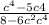  \frac{c {}^{4} - 5c + 4 }{8 - 6c {}^{2} + c {}^{4} } 