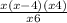  \frac{x(x - 4)(x + 4)}{x + 6} 