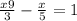  \frac{x + 9}{3} - \frac{x}{5} = 1