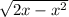  \sqrt{2 + x - {x}^{2} } 