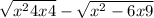  \sqrt{x ^{2} + 4x + 4 } - \sqrt{x ^{2} - 6x + 9} 