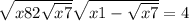  \sqrt{x + 8 + 2 \sqrt{x + 7} } + \sqrt{x + 1 - \sqrt{x + 7} } = 4