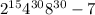  {2}^{15} + {4}^{30} + {8}^{30} - 7 