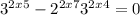  {3}^{2x + 5} - {2}^{2x + 7} + {3}^{2x + 4} = 0