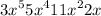  {3x}^{5} + {5x}^{4} + {11x}^{2} + 2x
