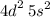  {4d}^{2} \: {5s}^{2} 