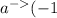  {a}^{-> }(-1; 2; 0)