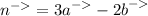  {n}^{-> }={3a}^{-> } - {2b}^{-> }