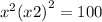  {x}^{2} + {(x + 2)}^{2} = 100