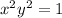  {x}^{2} + {y}^{2} = 1