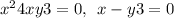  {x}^{2} + 4x + y + 3 = 0, \: \: x - y + 3 = 0