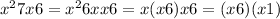  {x}^{2} + 7x + 6 = {x}^{2} + 6x + x + 6 = x(x + 6) + x + 6 = (x + 6)(x + 1)