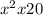  {x}^{2} + x + 20