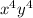  {x}^{4} + {y}^{4} 