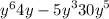  {y}^{6} + 4y - {5y}^{3} + {30y}^{5} 