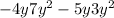  - 4y + 7 {y}^{2} - 5y + 3 {y}^{2} 