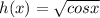  h(x) = \sqrt{cosx} 