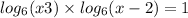  log_{6}(x + 3) \times log_{6}(x - 2) = 1