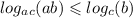  log_{ac}(ab) \leqslant log_{c}(b) 