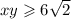  x + y \geqslant 6 \sqrt{2} 