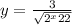  y = \frac{3}{ \sqrt{2 {}^{x} + 22 } } 