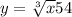  y = \sqrt[3]{x} + 5 + 4