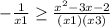 -\frac{1}{x+1} \geq \frac{x^{2} -3x-2}{(x+1)(x+3)}