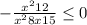 -\frac{x^{2}+12 }{x^{2}+8x+15 }\leq 0