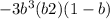 -3b^{3} (b+2)(1-b)