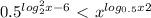 0.5^{log_{2}^{2}x-6}\ \textless \ x^{log_{0.5}x+2