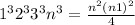 1^{3}+2^{3}+3^{3} + n^{3} = \frac{n^{2}(n+1)^{2} }{4}