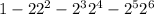 1 - 2 + {2}^{2} - {2}^{ 3} + {2}^{4} - {2}^{5} + {2}^{6} 