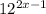 12^{2x-1} 
