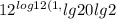12^{log12 (1,} +lg20+lg2