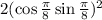 2( \cos\frac\pi8 + \sin \frac{\pi}{8})^{2} 