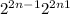 2^{2n - 1} + 2^{2n + 1} 