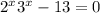 2^x+3^x-13=0