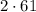 2 \cdot 61