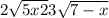 2 \sqrt{5x + 2} + 3 \sqrt{7 - x} 