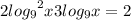 2 { log_{9} }^{2} x + 3 log_{9}x = 2 