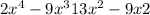 2x^{4}-9x^{3}+13x^{2} - 9x+2