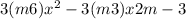 3(m + 6)x^{2} - 3(m + 3)x + 2m - 3