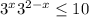 3^{x} +3^{2-x} \leq 10
