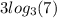 3 log_{3}(7) 