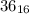 36_{16}