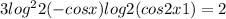 3log^2 2 (-cosx)+log 2 (cos 2x +1) = 2