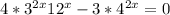 4*3^{2x}+12^{x}-3*4^{2x}=0