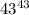 43^{43}