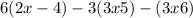 6(2x - 4) - 3(3x + 5) - (3x + 6)